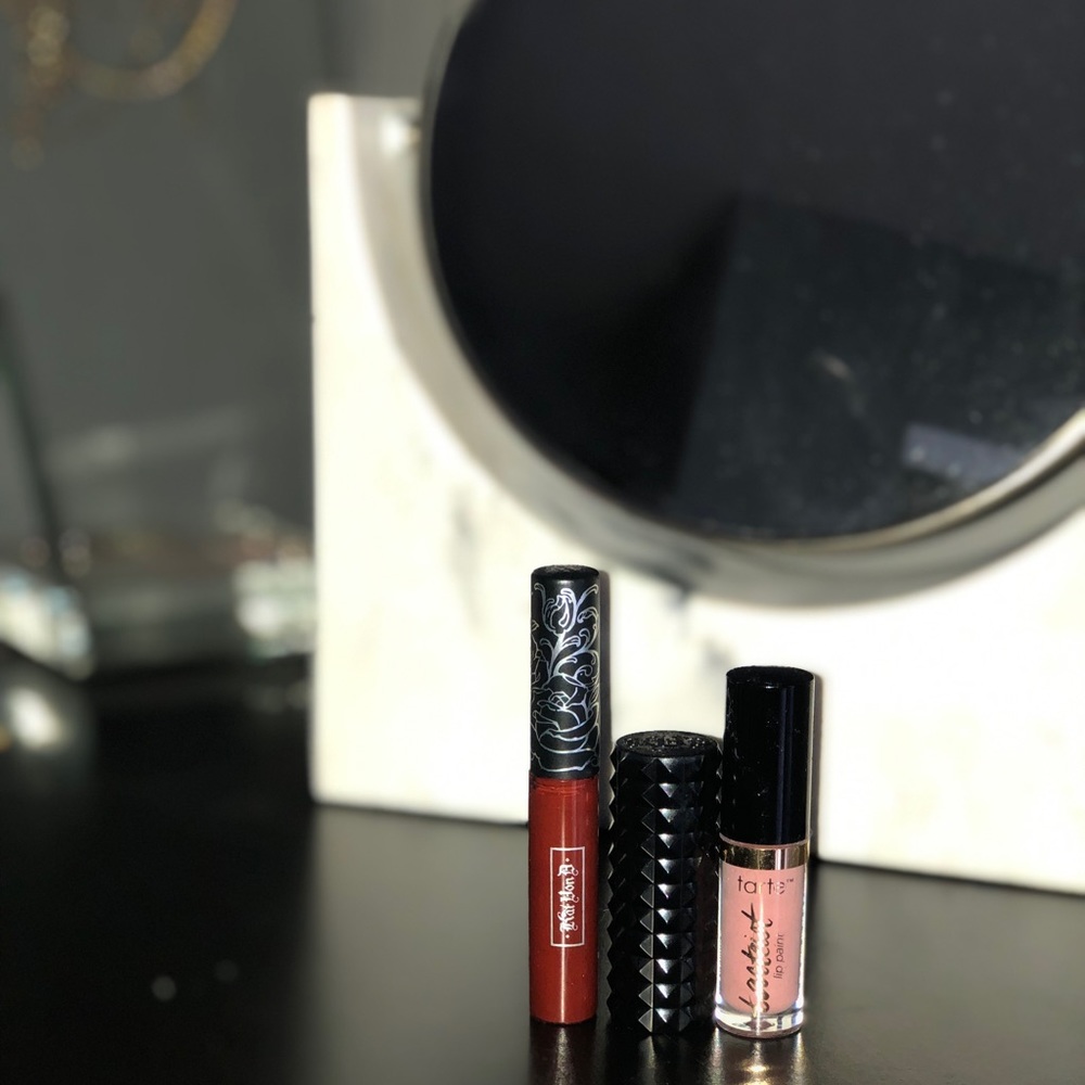 kat von d and tarte samples